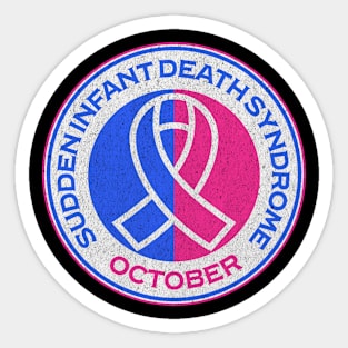 Sudden Infant Death Awareness Blue & Pink Ribbon SIDS Sticker